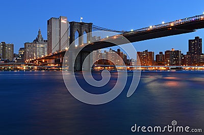 Brooklyn Bridge Newyork skyline Editorial Stock Photo