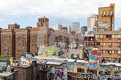 Brooklyn graffiti Editorial Stock Photo