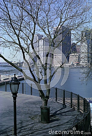 Brooklyn Heights New York Promenade USA Stock Photo