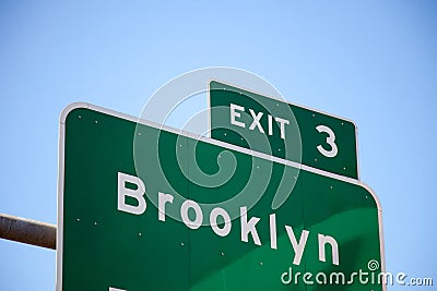 Brooklyn street sign Stock Photo