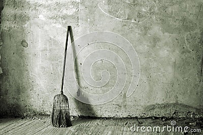 Broom or besom Stock Photo