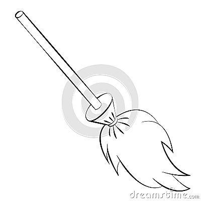 Broom Vector Illustration