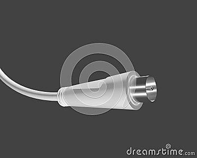 coaxial cable for tv and networking Stock Photo