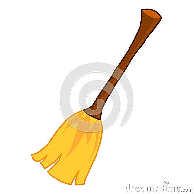 Broom isolated illustration Vector Illustration