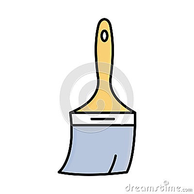 Broom Outline with Fill Color Vector icon which can easily modify or edit Vector Illustration