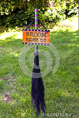 Broom Rides Stock Photo