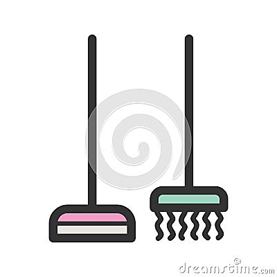 Broom Vector Illustration