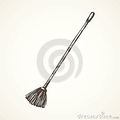 Broom. Vector drawing Vector Illustration