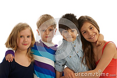 Brothers and Sisters Stock Photo