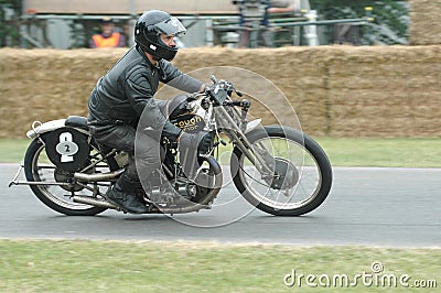 Brough Superior 1000 vintage racing motorbike Editorial Stock Photo