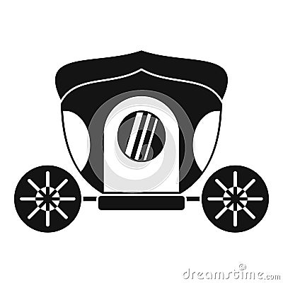 Brougham icon, simple style Vector Illustration