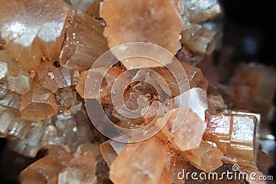 Brown aragonite texture Stock Photo