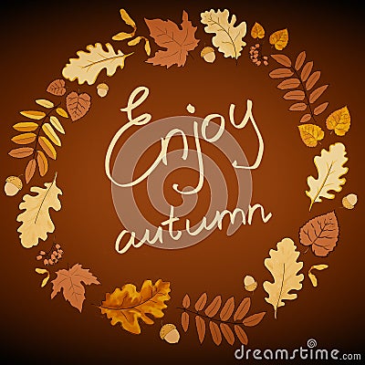 Brown autumn background Stock Photo