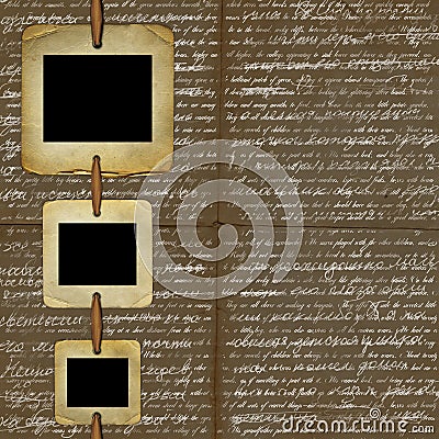 Brown background for design with grunge slides Stock Photo