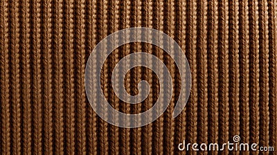 Sleek Metallic Brown Rope Texture: A Unique Corduroy Image Stock Photo