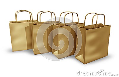 Brown bags Stock Photo