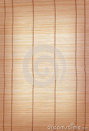 Brown bamboo matting background and texture Stock Photo