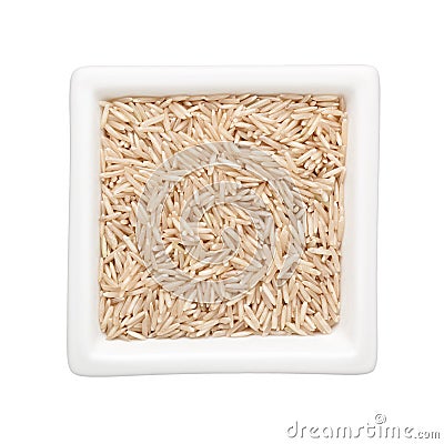 Brown basmati rice Stock Photo