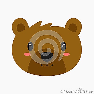 Brown Bear Vector Vector Illustration