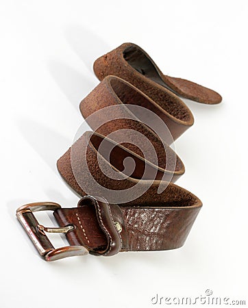 Brown belt Stock Photo