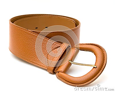 Brown belt. Stock Photo