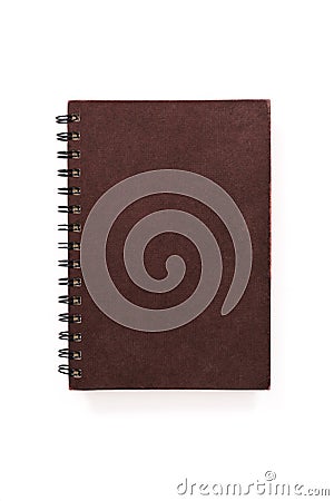 Brown book on a white background Stock Photo