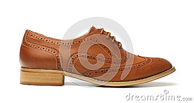 Brown Brogue Stock Photo