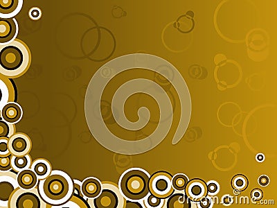 Brown Bubbles Vector Illustration