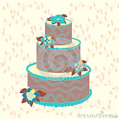 Brown cake Stock Photo