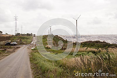 Brown coal mining in Germany Editorial Stock Photo