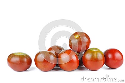 Brown color tomato isolate on white Stock Photo