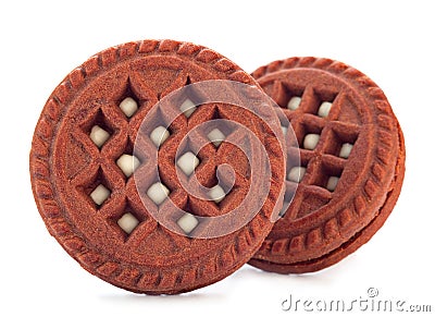 Brown cookie Stock Photo