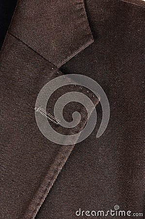 Brown cotton jacket Stock Photo