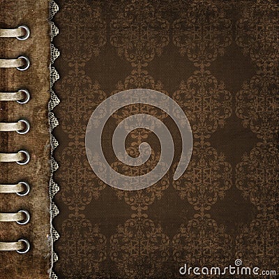 Brown cover for an album Stock Photo