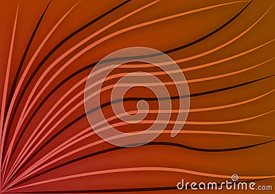 Brown diagonal wavy curved lines Stock Photo