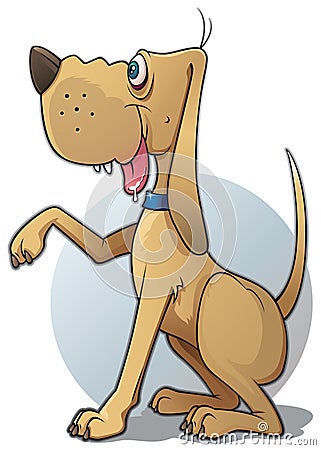 Brown dog Vector Illustration