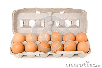 Brown eggs Stock Photo