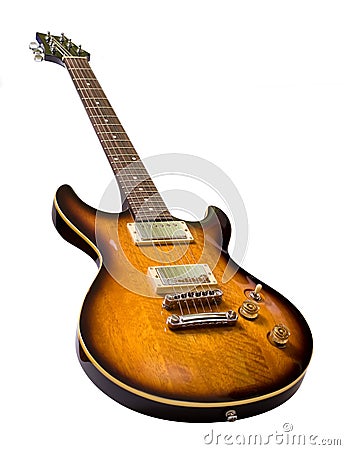 Brown Electric Guitar Royalty Free Stock Photography - Image: 11886007