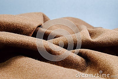 Brown fabric texture, Brown felt Stock Photo