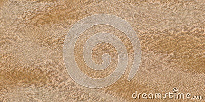 brown faux leather wrinkled and wavy leather texture background close-up leatherette brown wave PVC artificial material 3d Stock Photo