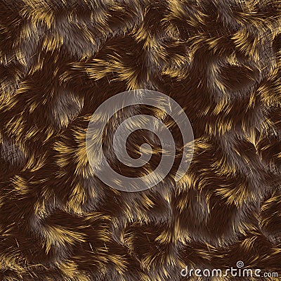 Brown fur texture to background Stock Photo