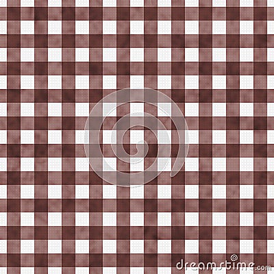 Brown Gingham Pattern Repeat Background Stock Photo
