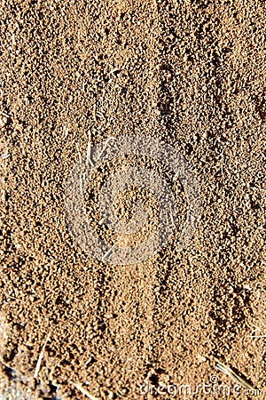 Brown grainy soil use as background texture Stock Photo