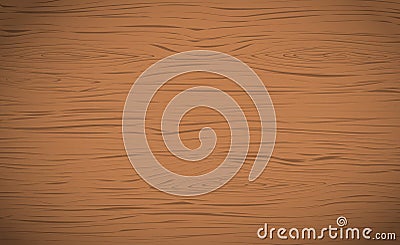 Brown horizontal wooden cutting, chopping board, table or floor surface. Wood texture Vector Illustration