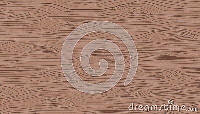 Brown horizontal wooden cutting, chopping board, table or floor surface. Wood texture. Vector illustration Vector Illustration