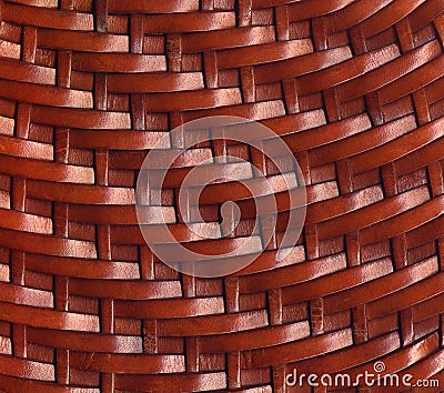 Brown Leather Woven Texture Background Stock Photo