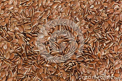 Brown Linseed Stock Photo