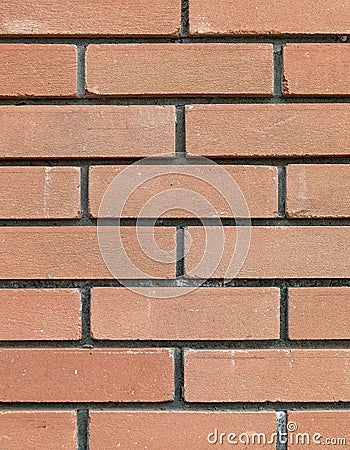 Brown new brickwall seamless pattern background with horizontal lines. Stock Photo