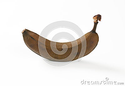 Brown overripe banana Stock Photo