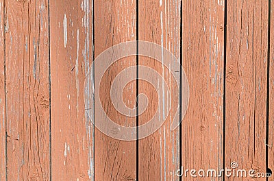 Brown painted boards peeling from weather Stock Photo